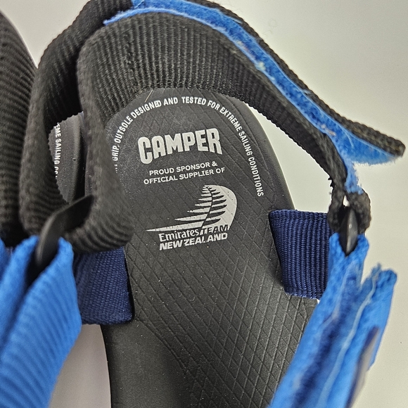 Camper Match T-Strap Outdoor Hiking Sandals Blue Size 45 (US 12) - Picture 6 of 8
